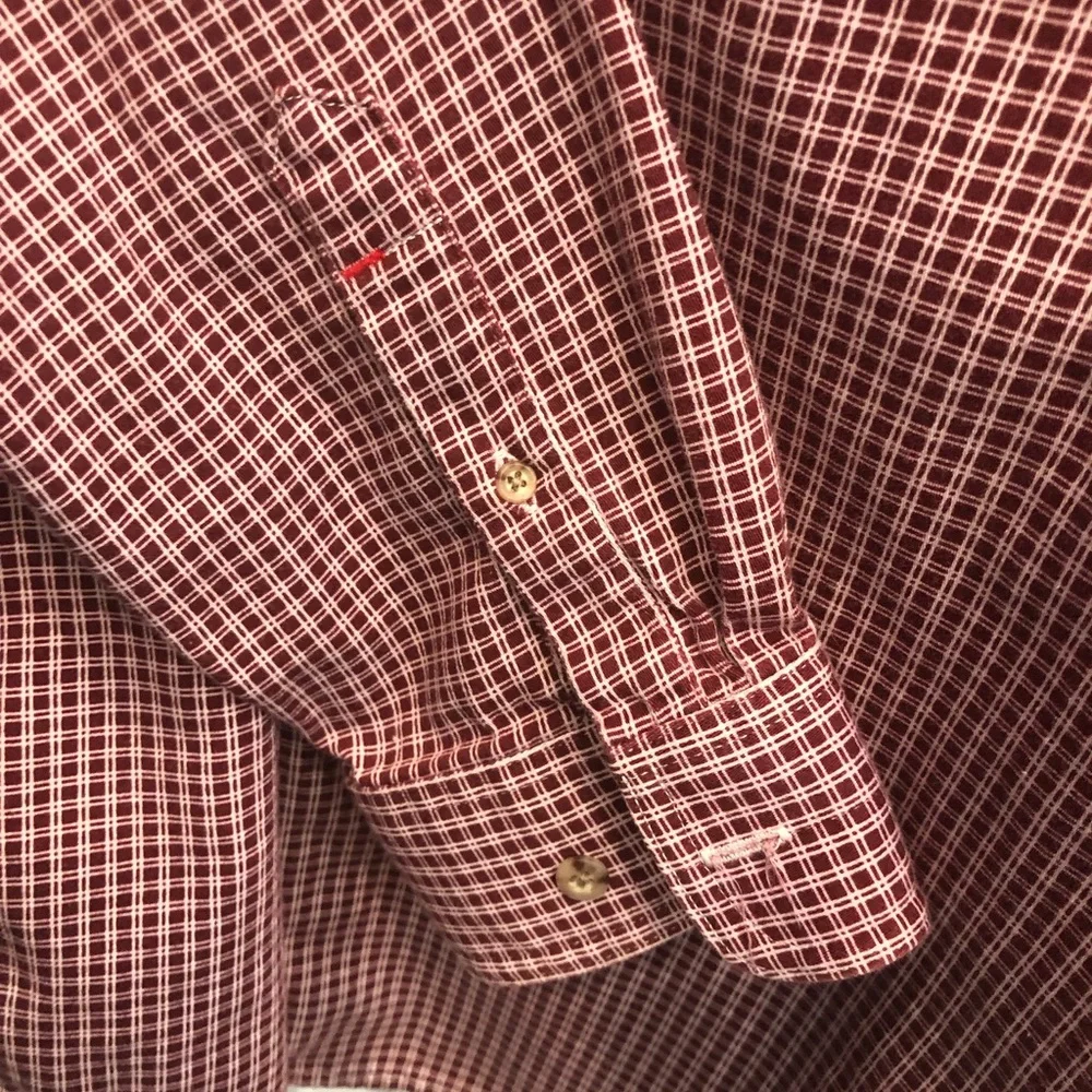 Ariat FR Work Shirt Men's Red Wine Check Plaid CAT 2 8.9 ATPV Flame Resistant